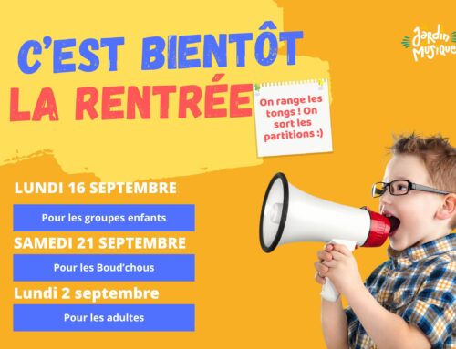 C’est bientôt la rentrée !