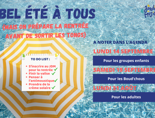 C&rsquo;est l&rsquo;été ! On prépare la rentrée !